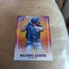 2021 Bowman Chrome Maximo Acosta Dawn of Glory #DG-16 Mojo Refractor Rangers