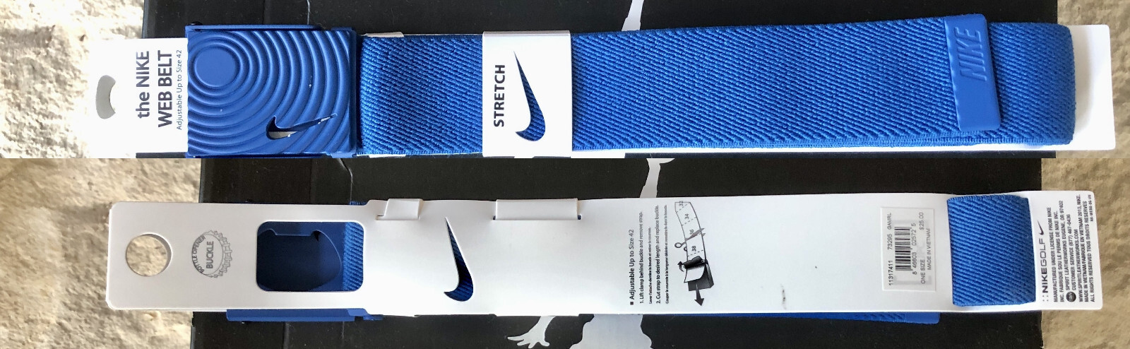 Nike Web Belt Adjustable Reversible Stretch Bottle Opener Belt Golf SB Baseball