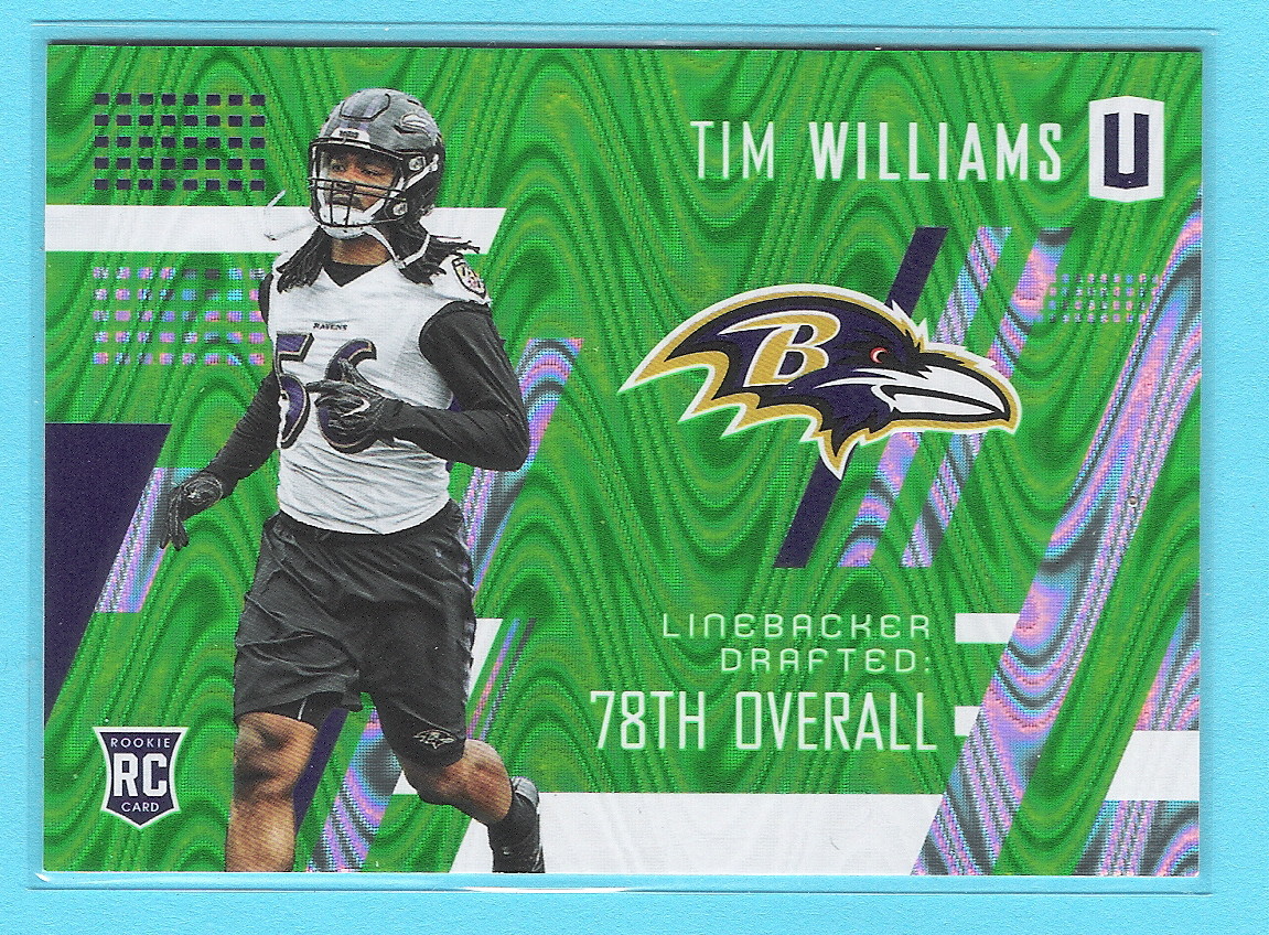 Tim Williams Signature 2017 Panini Unparalleled - Class of 2017 Rookie Tim Williams #253 Lime ...
