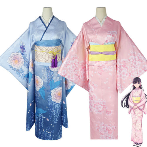 Anime My Happy Marriage Saimori Miyo Cosplay Costume Womens Show Kimono Full Set - Picture 1 of 11