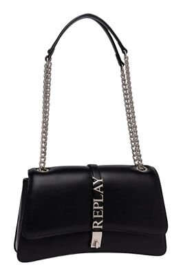 👜 Sac Bandoulière REPLAY Noir – Crossbody Bag Réglable – Neuf Avec étiquettes