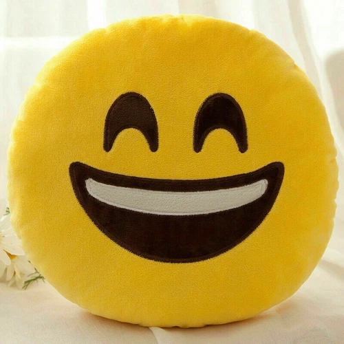 Kindergeschenk Emoji Soft Cushion Kissen Smiley Emoticon Plüschtier 33cm - Bild 16 von 42