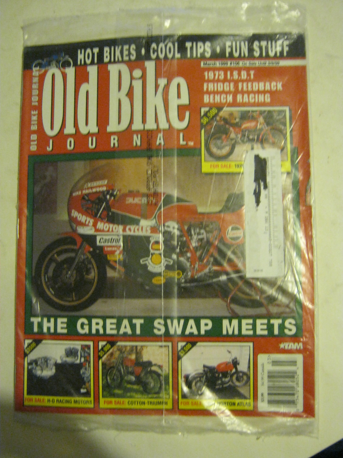 March 1999 The Old Bike Journal Magazine New In Original Wrapper (BD
