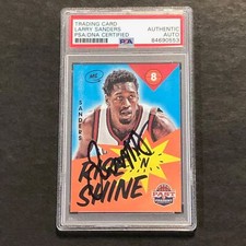 2012-13 Panini Past & Present #79 Larry Sanders Signed Card PSA/DNA Slabbed Buck