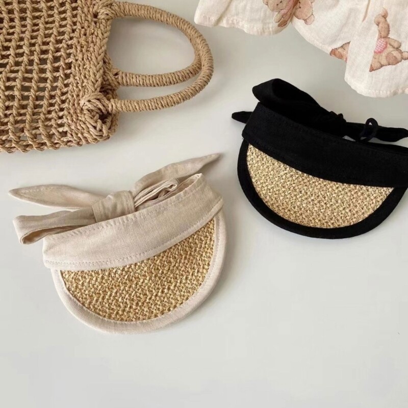 Pet Dog Sun Visors Straw Hat Outdoor Sun Hat UV Protections Sun Costume