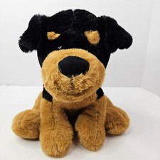 Kellytoy Rottweiler Brown Black Plush Puppy Dog Stuffed Animal Toy
