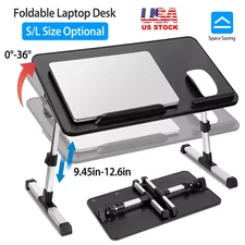 Foldable Laptop Table Stand Lap Sofa Bed Tray Computer Notebook Desk Adjustable