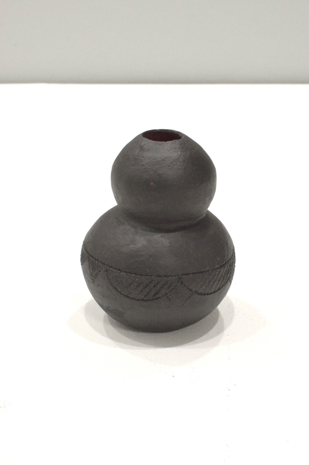 African Zulu Etched Pottery Vase