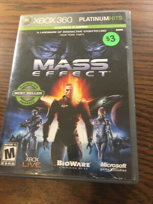 Xbox 360 Mass Effect Platinum Hits Version complete