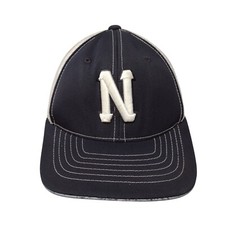 Letter N Youth Fitted Trucker Hat Black 6 3/8- 6 7/8 Mesh Back Pacific Headwear