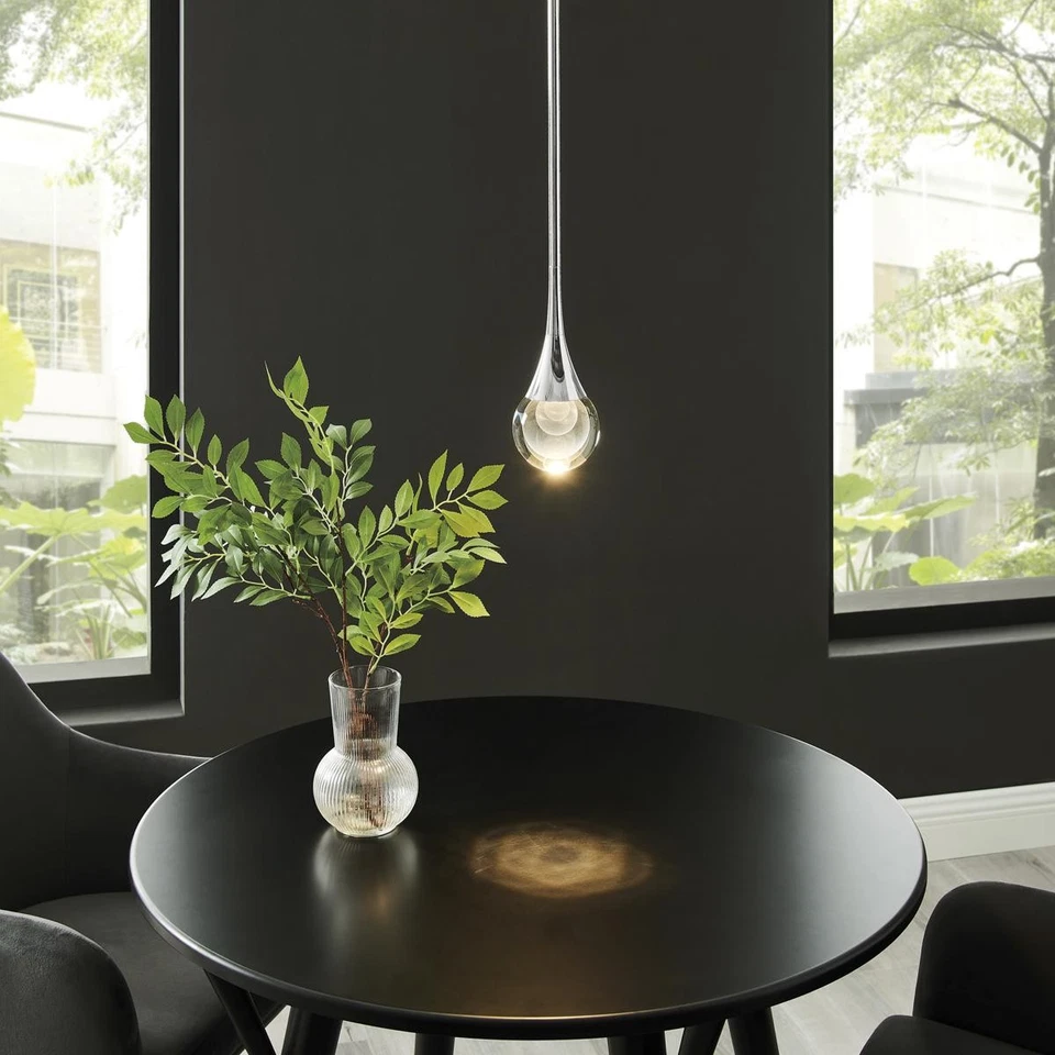 Lite Source LS-19183PN Luna II 1 Light 4.75 inch Nickel Pendant Ceiling Light - Image 3 of 4