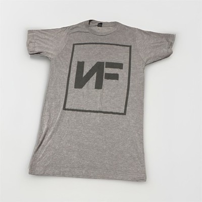 NF Logo Men's Gray Graphic Jersey T-Shirt Size S