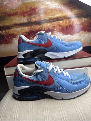 Nike Air Max Excee Shoes Mens Sz 8 UNC University Blue Red Sneakers DQ7629-400