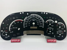 US Speedo Black Silverado/Sierra Gauge Face for Clusters 03-05 2500/3500 Diesel