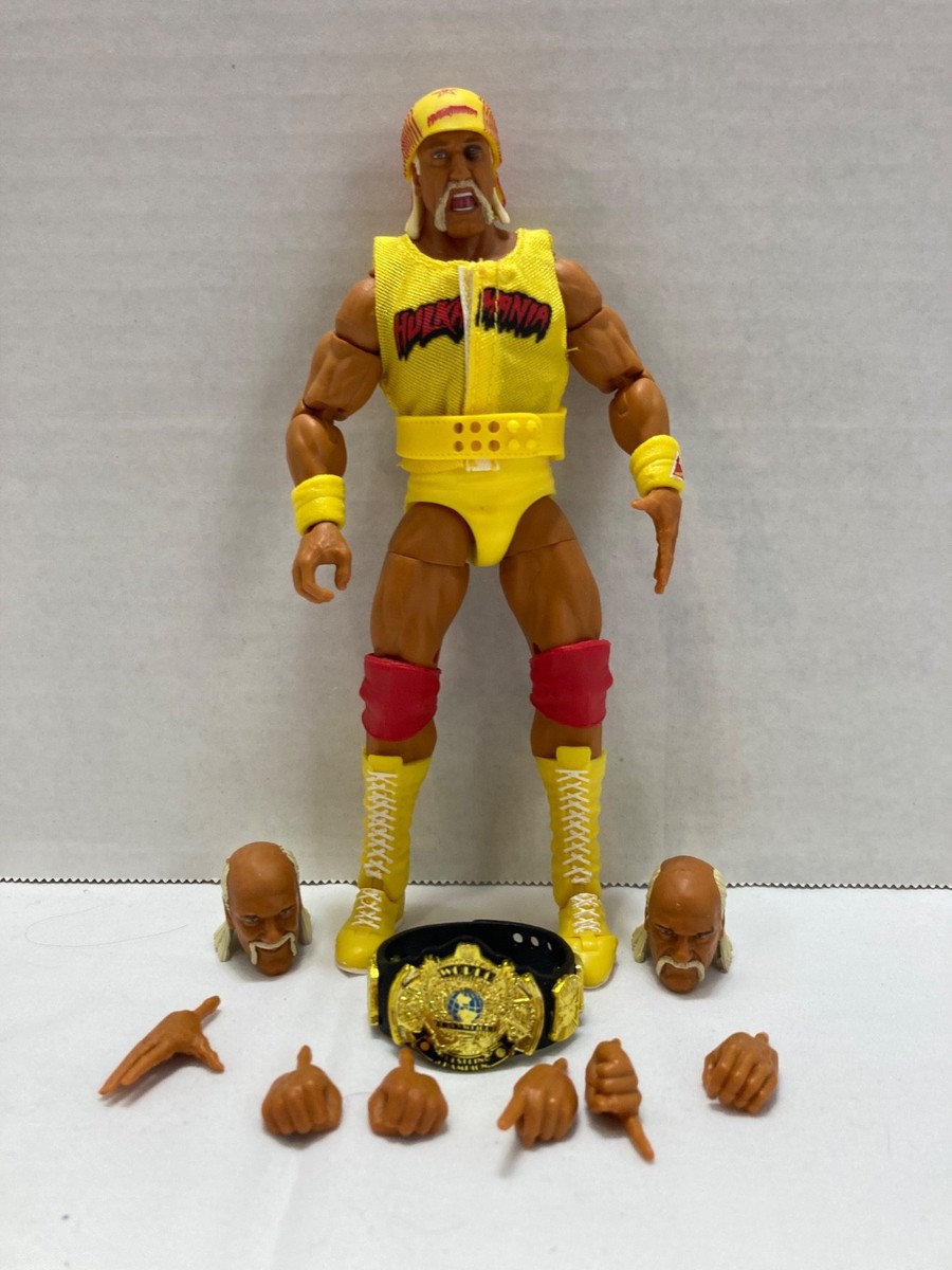 WWE Hulk Hogan Ultimate Edition Elite Mattel - Action Figure 15 Cm Con Accessori E Teste Intercambiabili