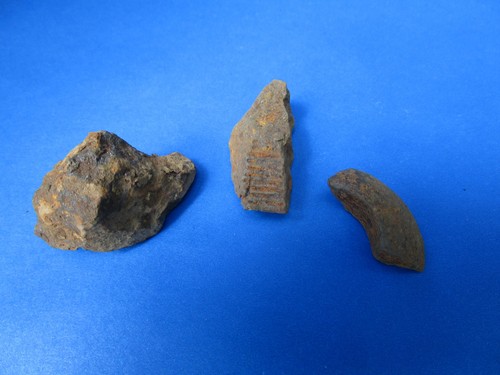 Civil War Relic Artillery Shell Fragments X3, dug, Chattanooga, TN