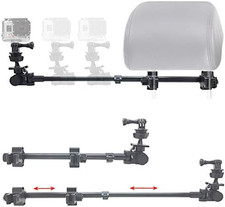 Dual Post Telescopic Headrest Mount for Gopro Hero  Action Cameras