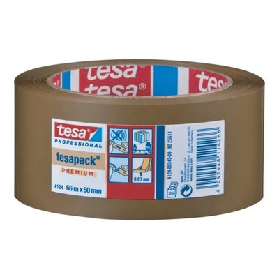 Tesapack Packband Klebeband farblos transparent 4124 PVC 6 Rollen
