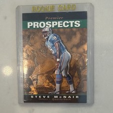 Upper Deck 1995 SP Premier Prospects Steve McNair Houston Oilers Rookie #3 Card. rookie card picture