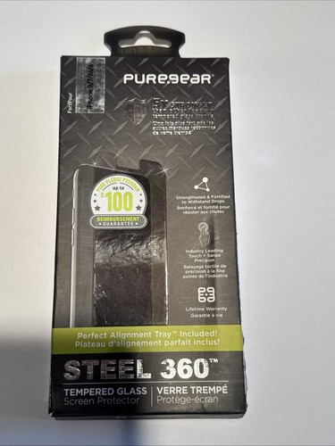 PureGear Steel 360 Glass Screen Protector for Apple iPhone 6, 6s, 7, 8 - Picture 1 of 4