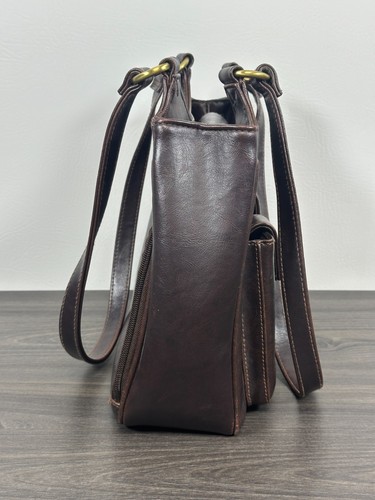Dark Brown Multi Pocket Rosetti Handbag Purse with Bonus Coin Purse - Picture 10 of 24