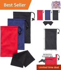 Microfiber Sunglasses Pouch Set - Compact, Stylish, and Versatile