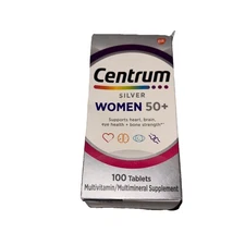 Centrum Silver Women 50+ Multi-Vitamins 100 Tablets Exp. 10/2026 New