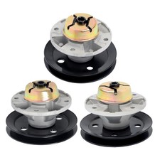 3 Spindle Assembly w/Pulley For John Deere AM121342 AM115528 AM115720 AM116065
