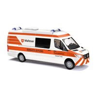 Busch 52640 Mercedes-Benz Sprinter Kombi, Malteser Einsatzleitung, 1:87, Neu