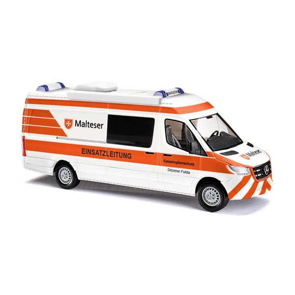 Busch 52640 Mercedes-Benz Sprinter Kombi, Malteser Einsatzleitung, 1:87, Neu-image