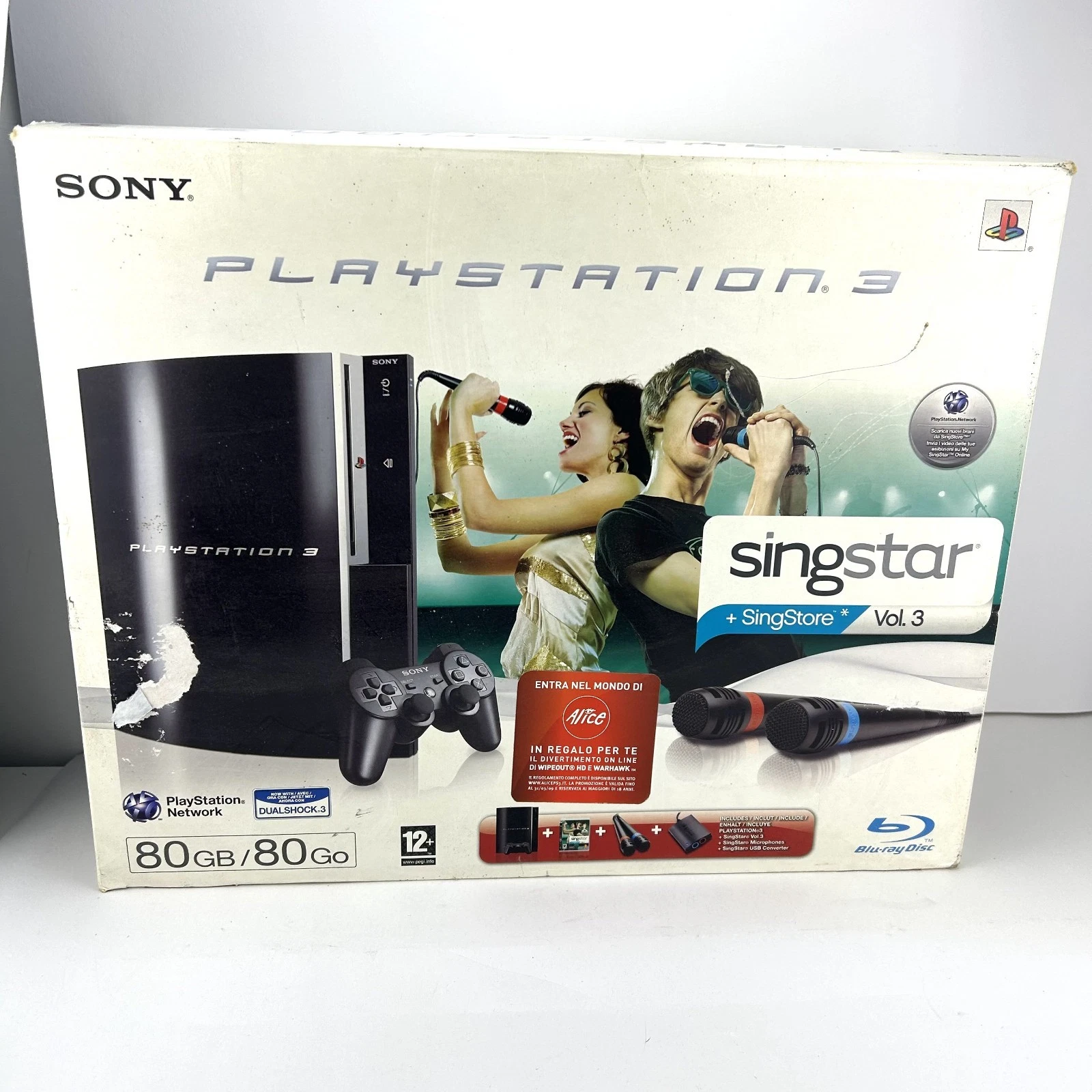 Nuova inserzione PLAYSTATION 3 FAT 80 GB console Sony PS3:doppia SCATOLA,accessori,GIOCO SEALED viene aperta una nuova finestra o scheda