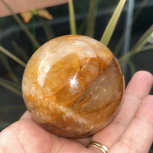 Golden Healer Quartz Crystal Sphere 487g 6.8cm Reiki,chakra,spiritual,gift,rocks - Picture 5 of 9