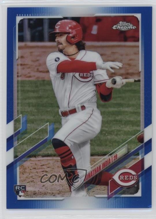 2021 Topps Chrome Update Target Blue Refractor /199 Jonathan India #USC74 1i72