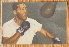 1954 Blue Band #95 Joe Louis US boxing legend dutch card Rare!