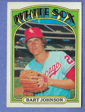 1972 Topps Baseball #126 Bart Johnson Chicago White Sox  EX++