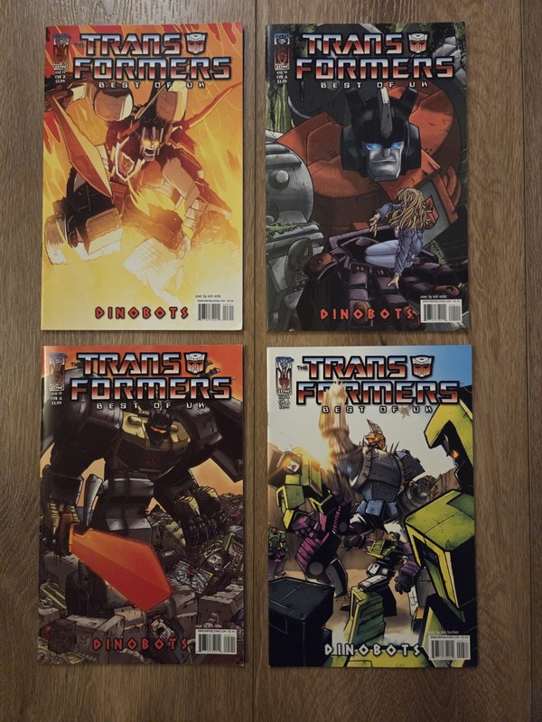 Transformers Best of UK Dinobots #3 #4 #5 #6 #3-6 IDW Near Complete Set