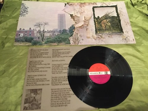 *VERSION 5* LED ZEPPELIN IV 4 ZOSO 1971 UK VINYL LP 2401012 A3/B3 VG+/M-