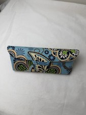 Vera Bradley Bali Blue Glasses Case Hard Eyeglass Case New
