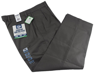 Dockers Mens Signature Khaki Pants New 32 34X29 36X34 Brown Pleated Classic Fit