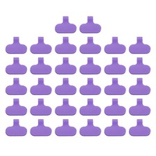 2.4 x 1.5 Inch Cable Labels, 32 Pcs Electronic Cable Identification Tags, Purple