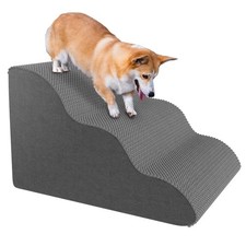 Pet Stairs for Small Dogs and Cats, Comfortable Curved Design with Waterproof...