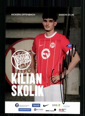 Kilian Skolik Autogrammkarte Kickers Offenbach 2025-26 Original Signiert