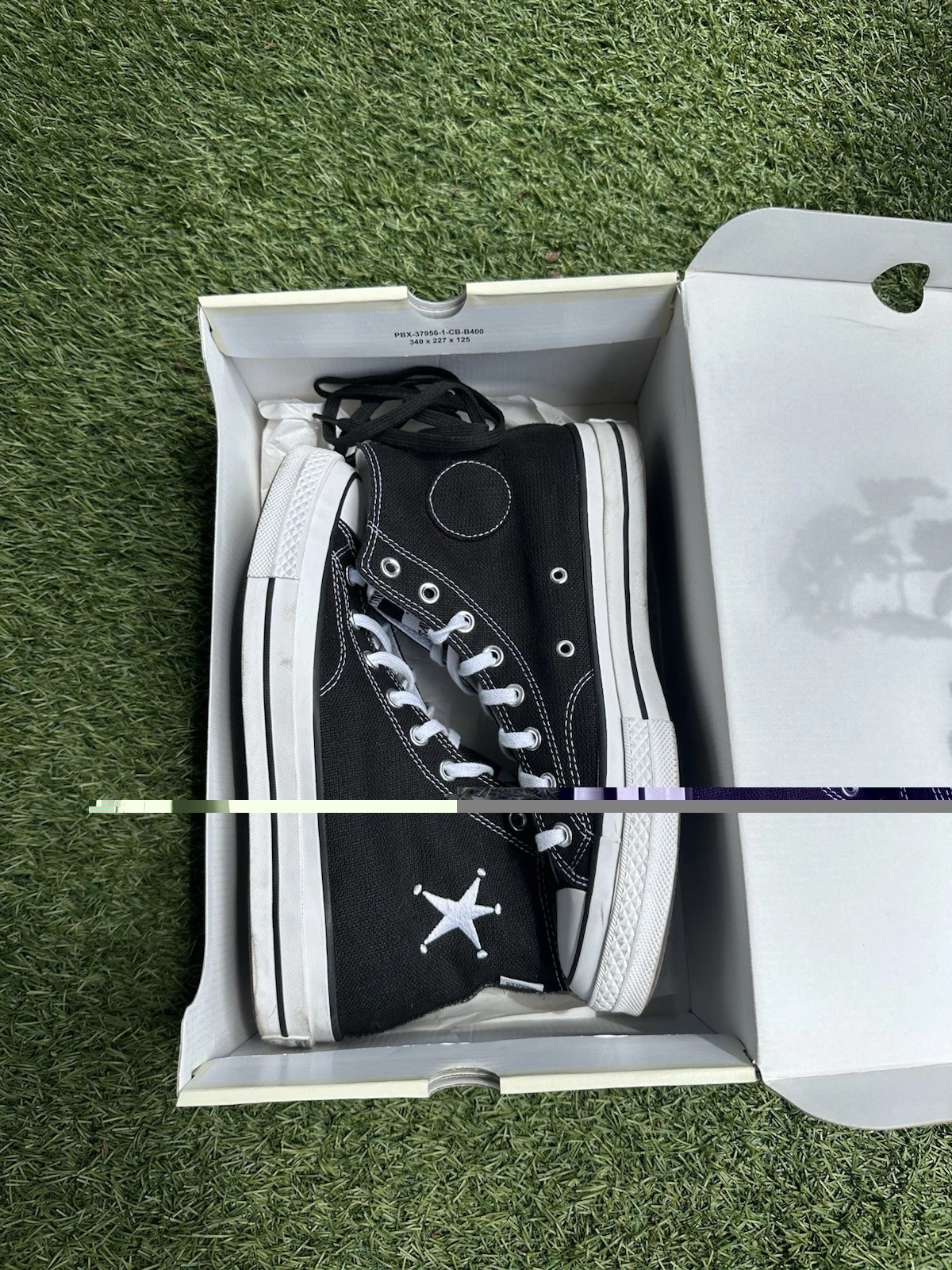 Converse Stussy x Chuck 70 High Top Black White A01765C - Men's 9