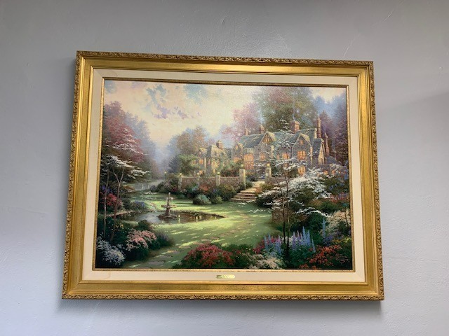 Framed Thomas Kinkade Painting. From the Celebrate the Light event in Utah.