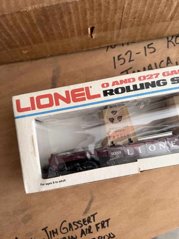Lionel O27 Gauge, Rolling Stock, Radioactive Waste Car, #6-9389, Made in USA 5D - Image 2 of 4