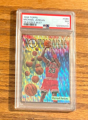 1998 Topps Michael Jordan #SB6 Season's Best PSA 7 - ''Bombardiers'' Insert