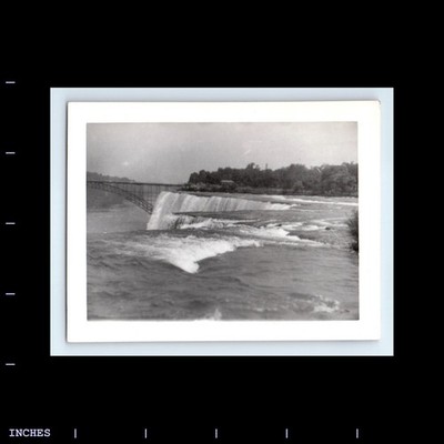 Vintage Photo NIAGARA FALLS WATERFALL AND BRIDGE