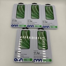 Lot Of 5 ONN Tempered Glass Screen Protector iPhone 17 Air 2025 6.6" Anti-Smudge
