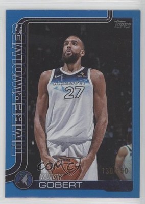 2025-26 Topps Blue Rainbow /150 Rudy Gobert #111 0s5s
