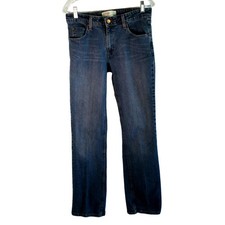 Levi's Signature Women's Mid Rise Boot Cut Stretch Blue Jeans Size 8 Long